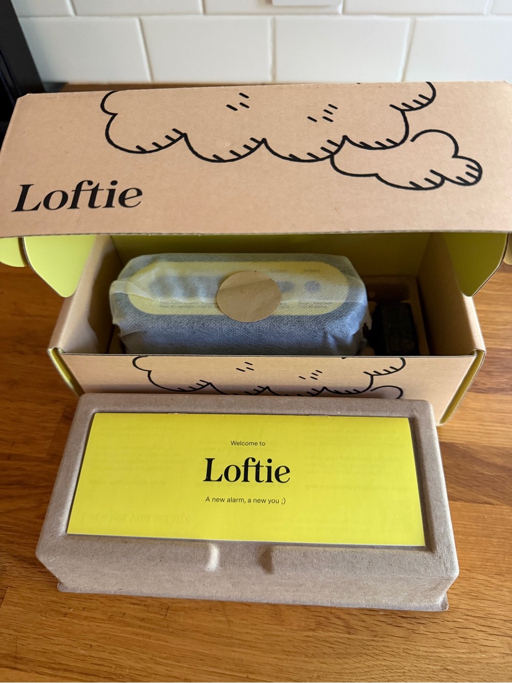 Loftie Morning Alarm Clock Black - Brand New in Box